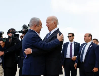 الرئيس المريكي بايدن ورئيس الوزراء الاسرائيلي