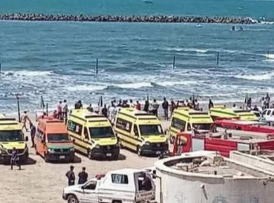 سقوط طائرة حربية براس البر