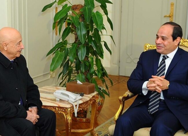الرئيس السيسي يستقبل رئيس مجلس النواب الليبي