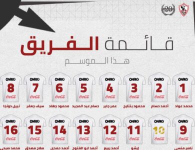 ارقام فريق الزمالك