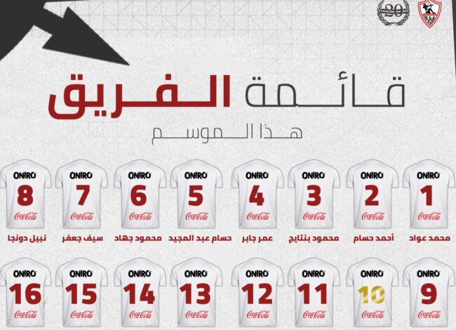 ارقام فريق الزمالك