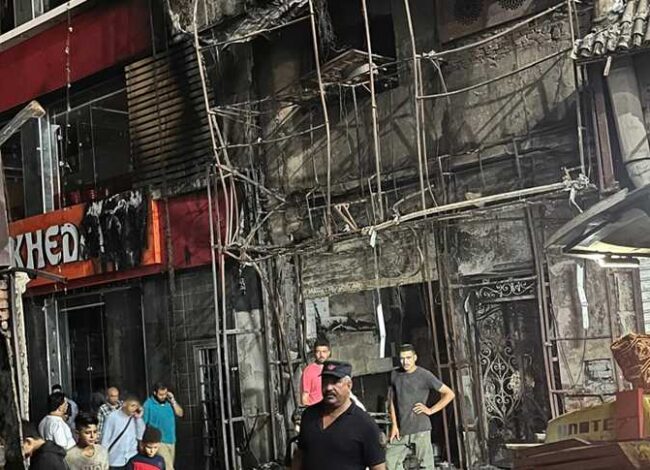 حريق محطة شبرا الخيمة