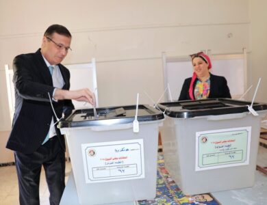 وزير الزراعة يدلي بصوته في انتخابات الشيوخ 2025
