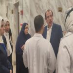 نائب وزير الصحة في زيارة مفاجئة لمستشفى حلوان العام