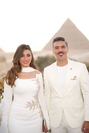 عقد قران هايدي موسى ومحمد غانم