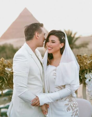 عقد قران هايدي موسى ومحمد غانم