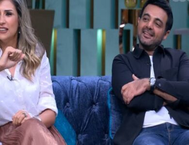 عمرو محمود ياسين وزوجته آيات أباظة