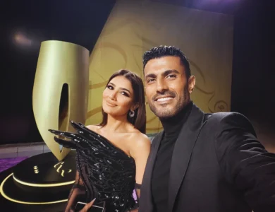 المخرج محمد سامي وزوجته الفنانة مي عمر