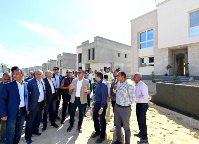 وزير الإسكان يتفقد مشروعي M8 by the lake وبوغاز توصيل المياه لبحيرة نيو مارينا