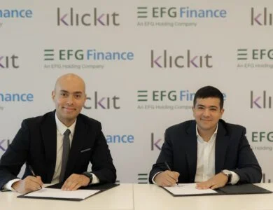 التعاون بين شركة إي اف چي فاينانس لتمويل المشروعات المتوسطة والصغيرة وشركة Klickit