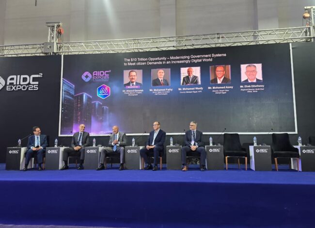 جلسة نقاشية تناولت مستقبل تحديث الخدمات الحكومية في مصر في aids