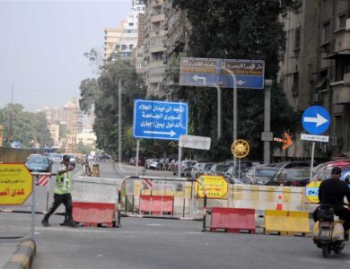 غلق شارع الهرم