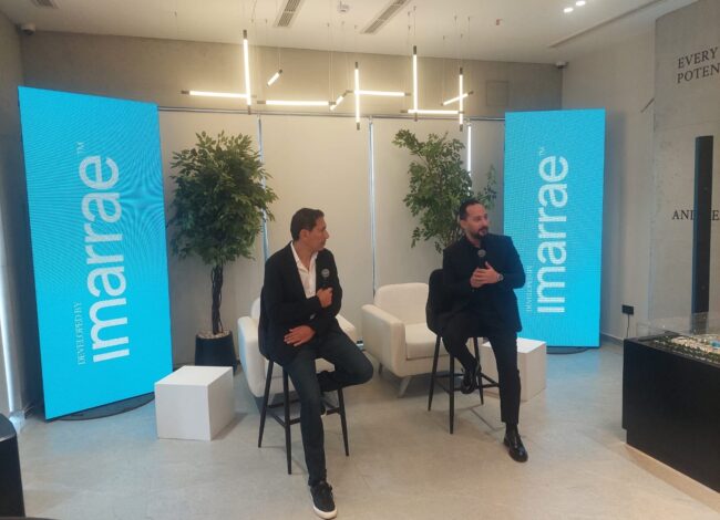 أحمد خضر الرئيس التنفيذي والشريك المؤسس لشركة imarrae والمهندس عمرو القاضي