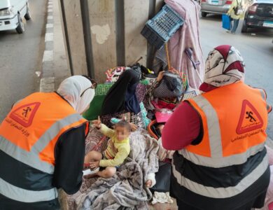 وزارة التضامن الاجتماعي تنقذ أسرة تعيش في شوارع القاهرة