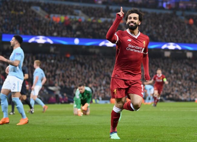 محمد صلاح أمام مانشستر سيتي