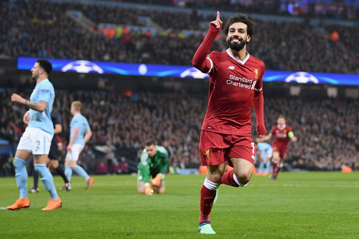 محمد صلاح أمام مانشستر سيتي