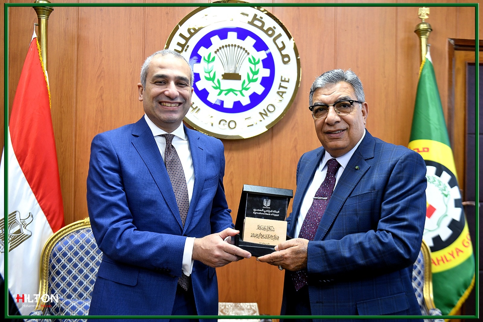 رئيس البنك الزراعي المصري يلتقي محافظ الدقهلية