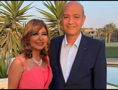 عمرو أديب ولميس الحديدي