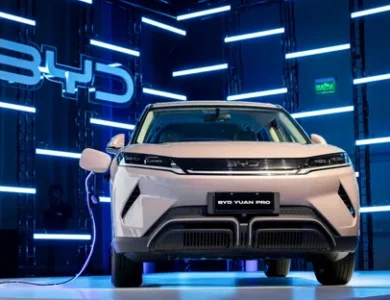 إحدى سيارات بي واي دي الكهربائية