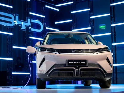 إحدى سيارات بي واي دي الكهربائية