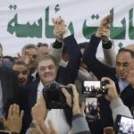 هاني سري الدين والسيد البدوي بعد إعلان نتيجة انتخابات حزب الوفد