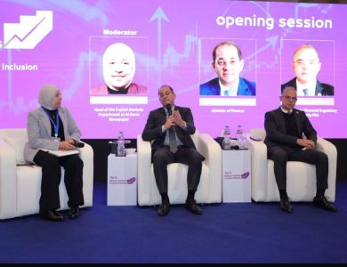وزير المالية خلال فعاليات القمة السنوية التاسعة لأسواق المال