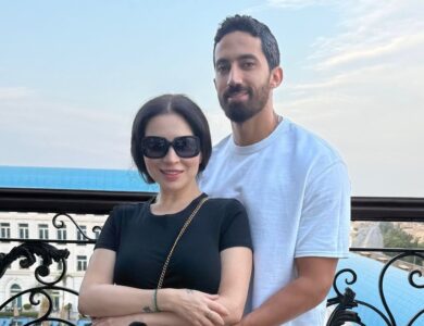 مي عز الدين وزوجها أحمد تيمور