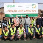 وزعت جمعية البنك الأهلي المصري للأعمال الخيرية، بالتعاون مع جمعية الأورمان، عدد 1000 بطانية