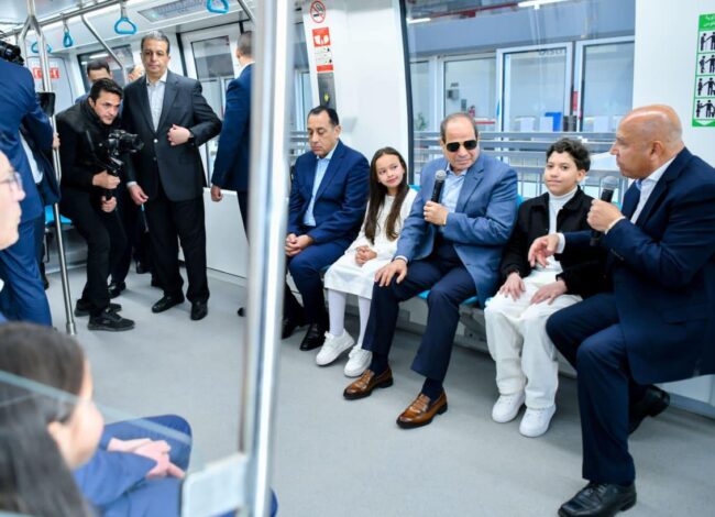 السيسي يفتتح مونوريل شرق النيل في عيد الفطر 2026