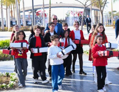 السيسي يفتتح مونوريل شرق النيل ومنطقة النهر الأخضر في عيد الفطر 2026