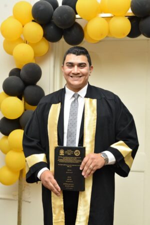 "أحمد أبو علي" يحصل على الدكتوراه المهنية في إدارة الأعمال