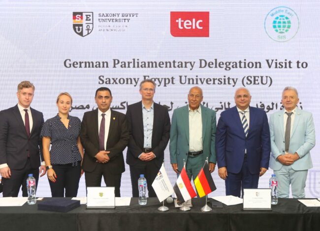 جامعة ساكسوني مصر تستقبل وفدا برلمانيا من ألمانيا