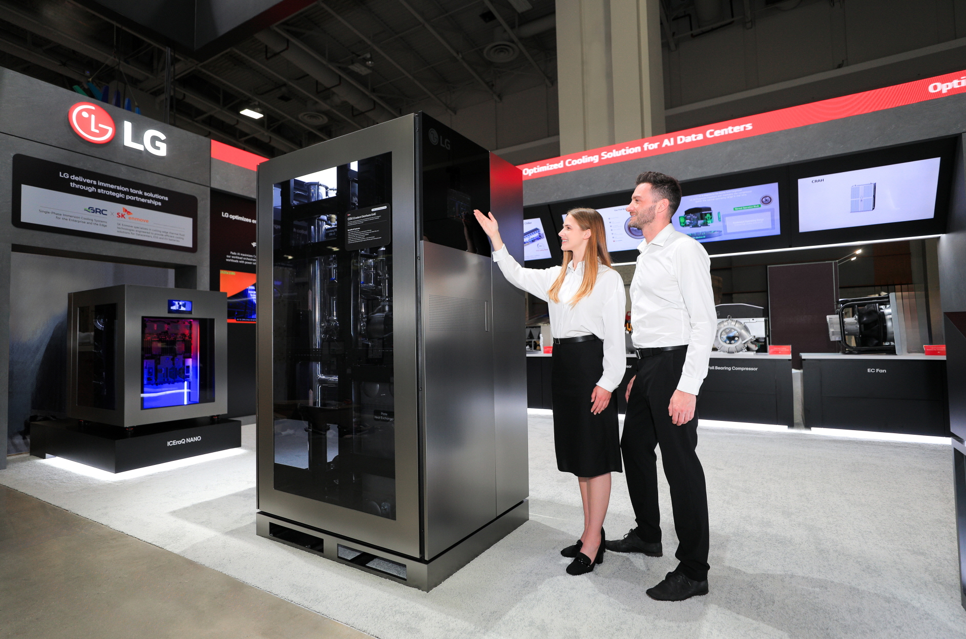 إل جي اليكترونكس" تستعرض حلول تبريد مراكز بيانات الذكاء الاصطناعي في معرض DCW 2026