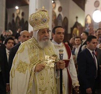 البابا تواضروس الثانى يترأس قداس عيد القيامة بالكاتدرائية المرقسية بالعباسية