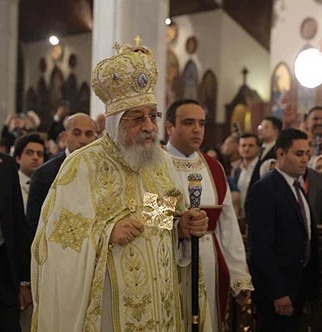 البابا تواضروس الثانى يترأس قداس عيد القيامة بالكاتدرائية المرقسية بالعباسية