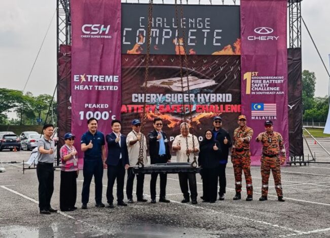 CHERY CSH Hybrid Battery Safety Challenge in Malaysia Completed Successfully