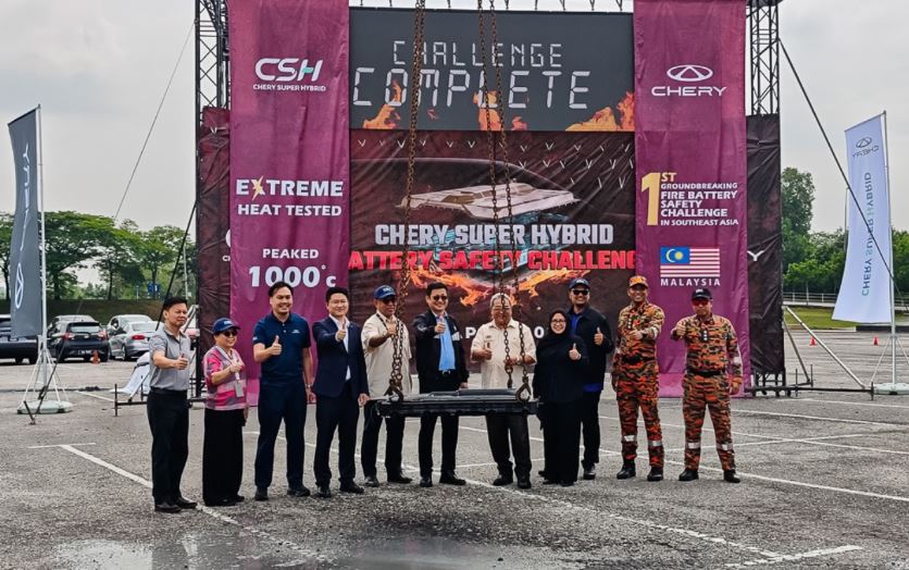 CHERY CSH Hybrid Battery Safety Challenge in Malaysia Completed Successfully