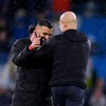 محمد صلاح مع بيب جوارديولا