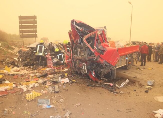 حادث السادات بالمنوفية