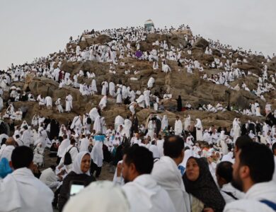 الحجاج في يوم عرفة