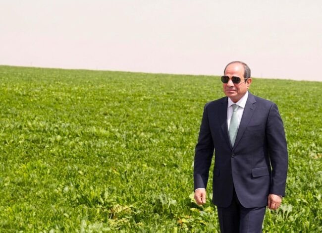 الرئيس السيسي في افتتاح مشروع الدلتا الجديدة