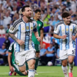 ميسي في مباراة الأرجنتين والجزائر