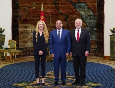 الرئيس عبد الفتاح السيسي والوفد الأمريكي
