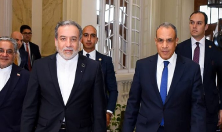وزير الخارجية المصري ونظيره الإيراني