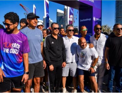 800 متسابق يشاركون في سباق Race the Coast 10K بالعلمين الجديدة برعاية كاونسل ماسترز