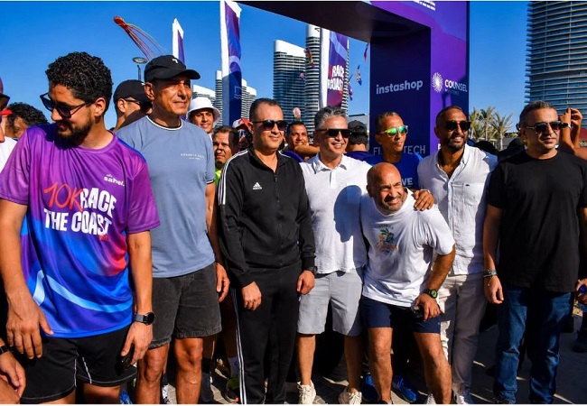 800 متسابق يشاركون في سباق Race the Coast 10K بالعلمين الجديدة برعاية كاونسل ماسترز