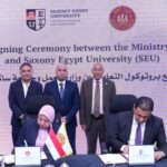 مراسم توقيع بروتوكول تعاون بين وزارة العمل و جامعة ساكسوني مصر