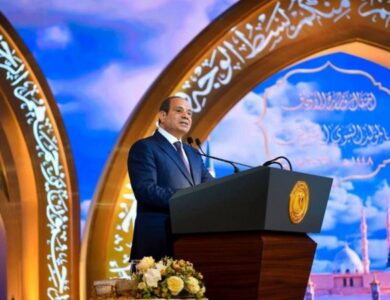 الرئيس السيسي خلال الاحتفال بالمولد النبوي 2026