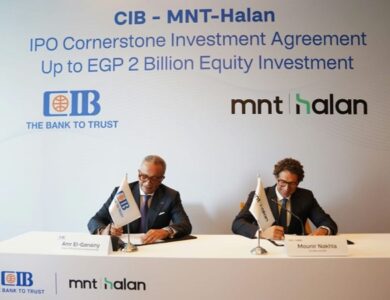 البنك التجاري الدولي-مصر (سي اي بي CIB) يوقع اتفاقية استثمار رئيسي في الطرح المقترح لشركة "MNT-Halan"