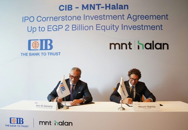البنك التجاري الدولي-مصر (سي اي بي CIB) يوقع اتفاقية استثمار رئيسي في الطرح المقترح لشركة "MNT-Halan"